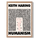 Keith Haring Humanism in Pink and Black Art Print Wall Art Print