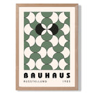 Bauhaus Green and Black Pattern Art Print Wall Art Print