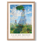 Claude Monet Madame Monet and Her Son print in Light Oak Wooden Frame