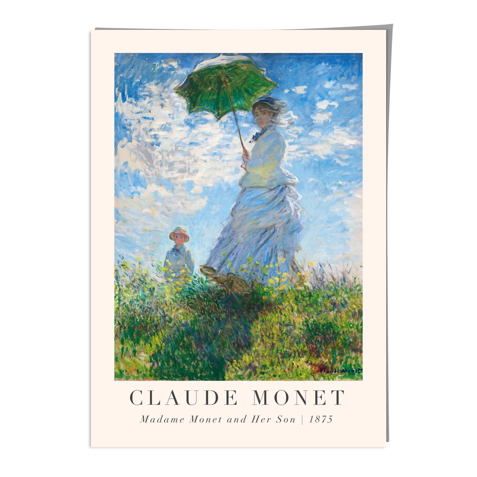 Claude Monet Madame Monet and Her Son Wall Art Print