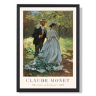 Claude Monet The Seine at Vetheuil print in Black Wooden Frame