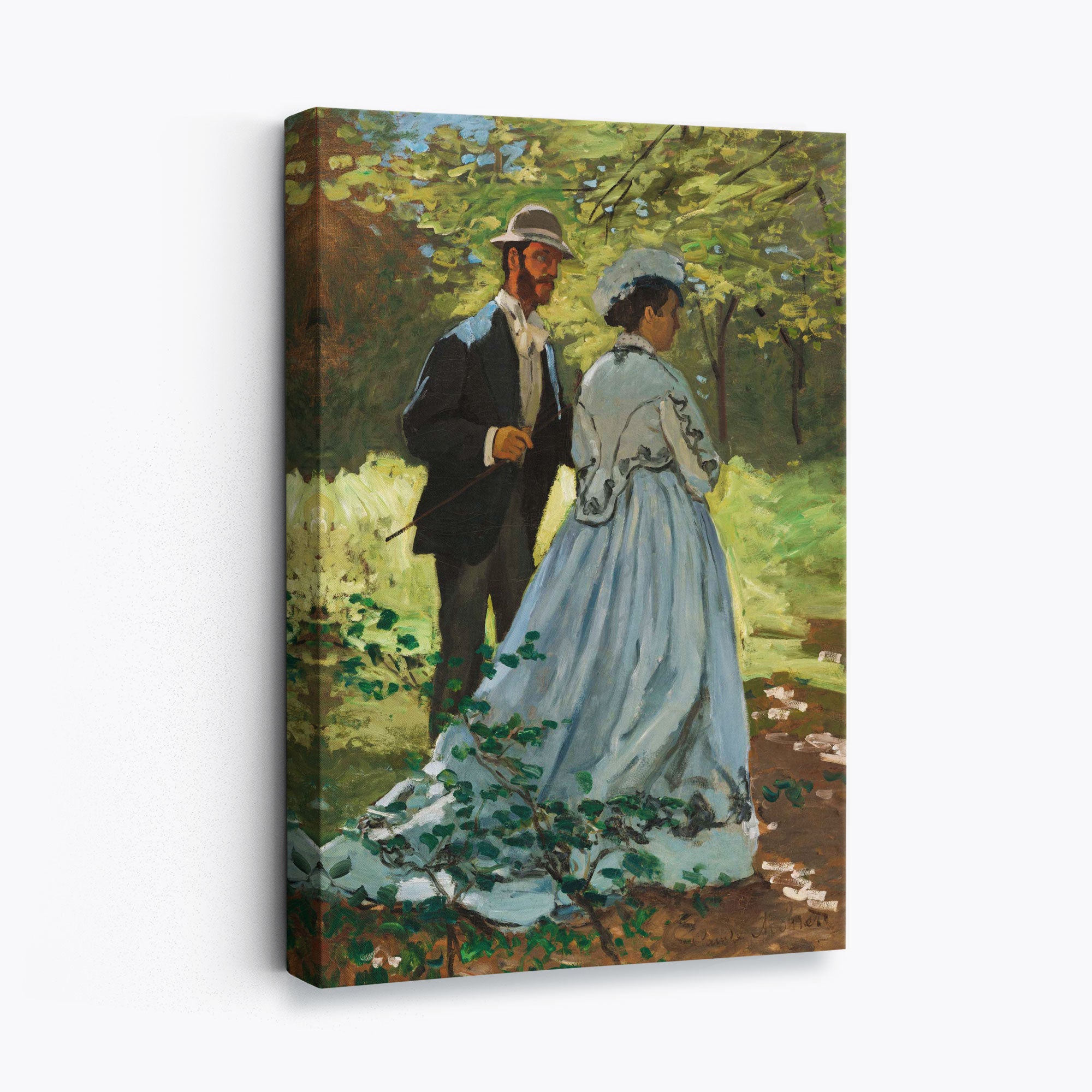 Claude Monet The Seine at Vetheuil Canvas Art Print