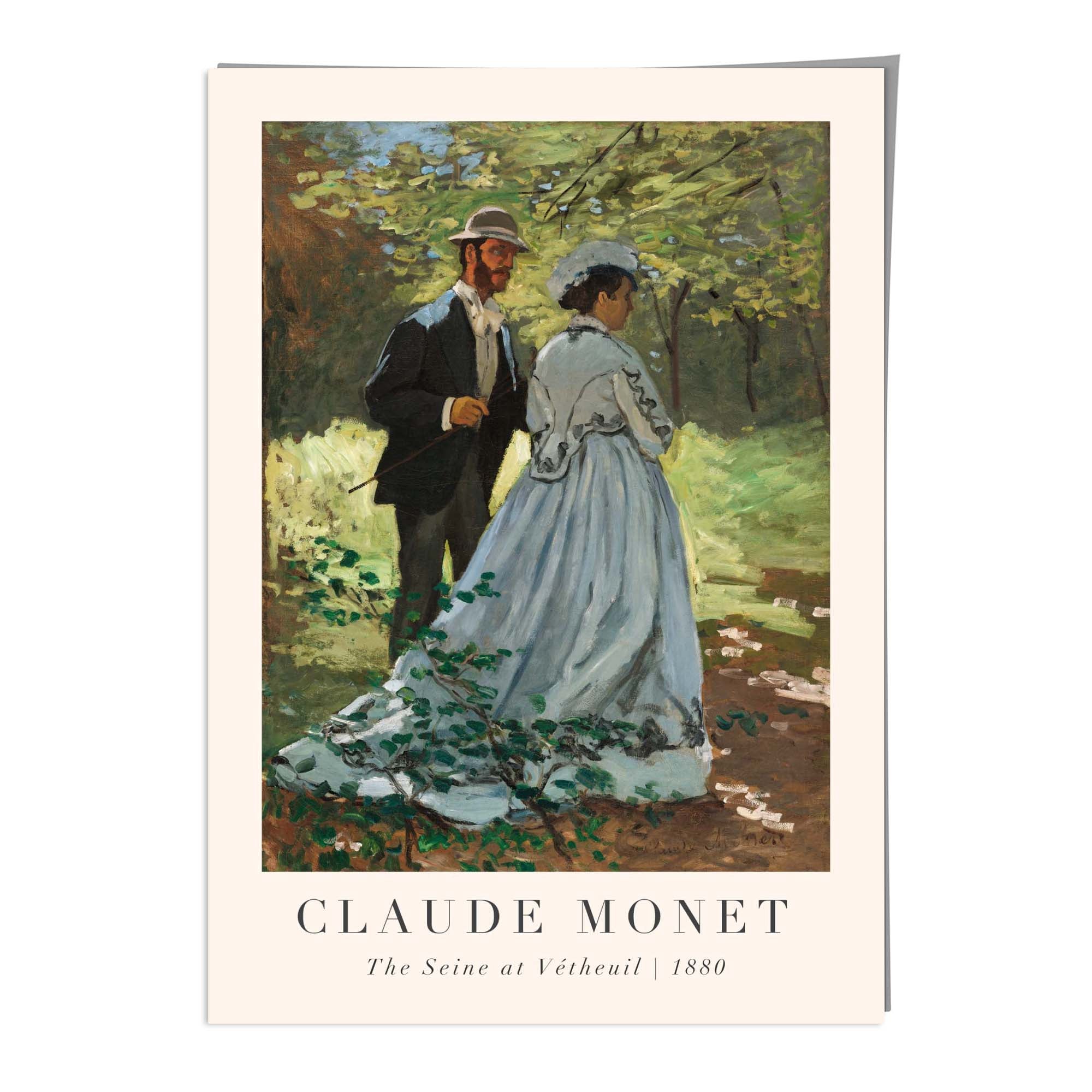 Claude Monet The Seine at Vetheuil Wall Art Print