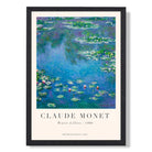Claude Monet Water Lillies print in Black Wooden Frame