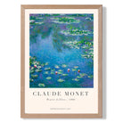 Claude Monet Water Lillies print in Light Oak Wooden Frame