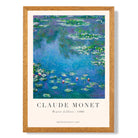 Claude Monet Water Lillies print in Oak Wooden Frame