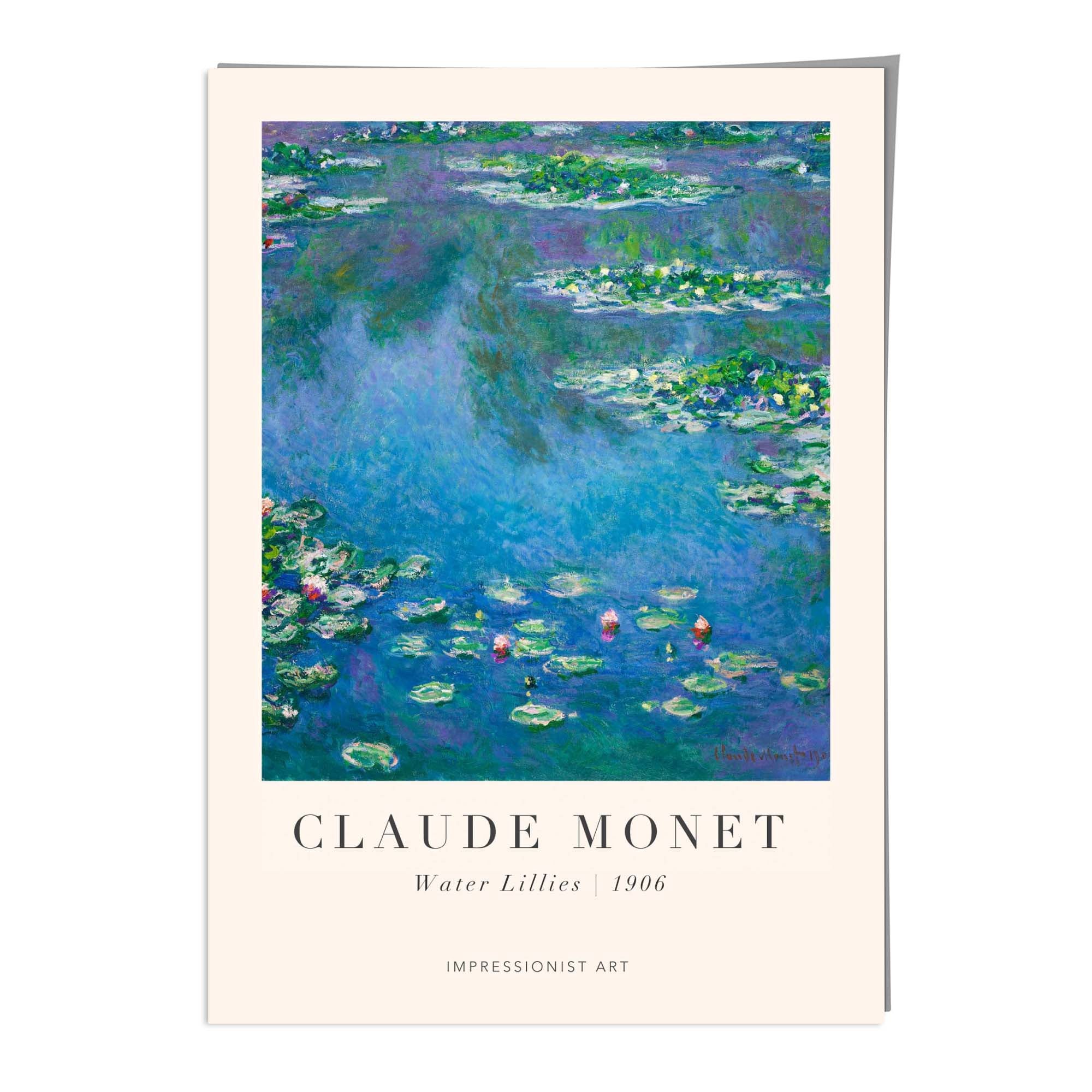 Claude Monet Water Lillies Wall Art Print