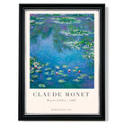 Claude Monet Water Lillies print in Black and silver Frame