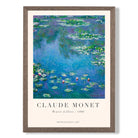 Claude Monet Water Lillies print in Walnut Wooden Frame