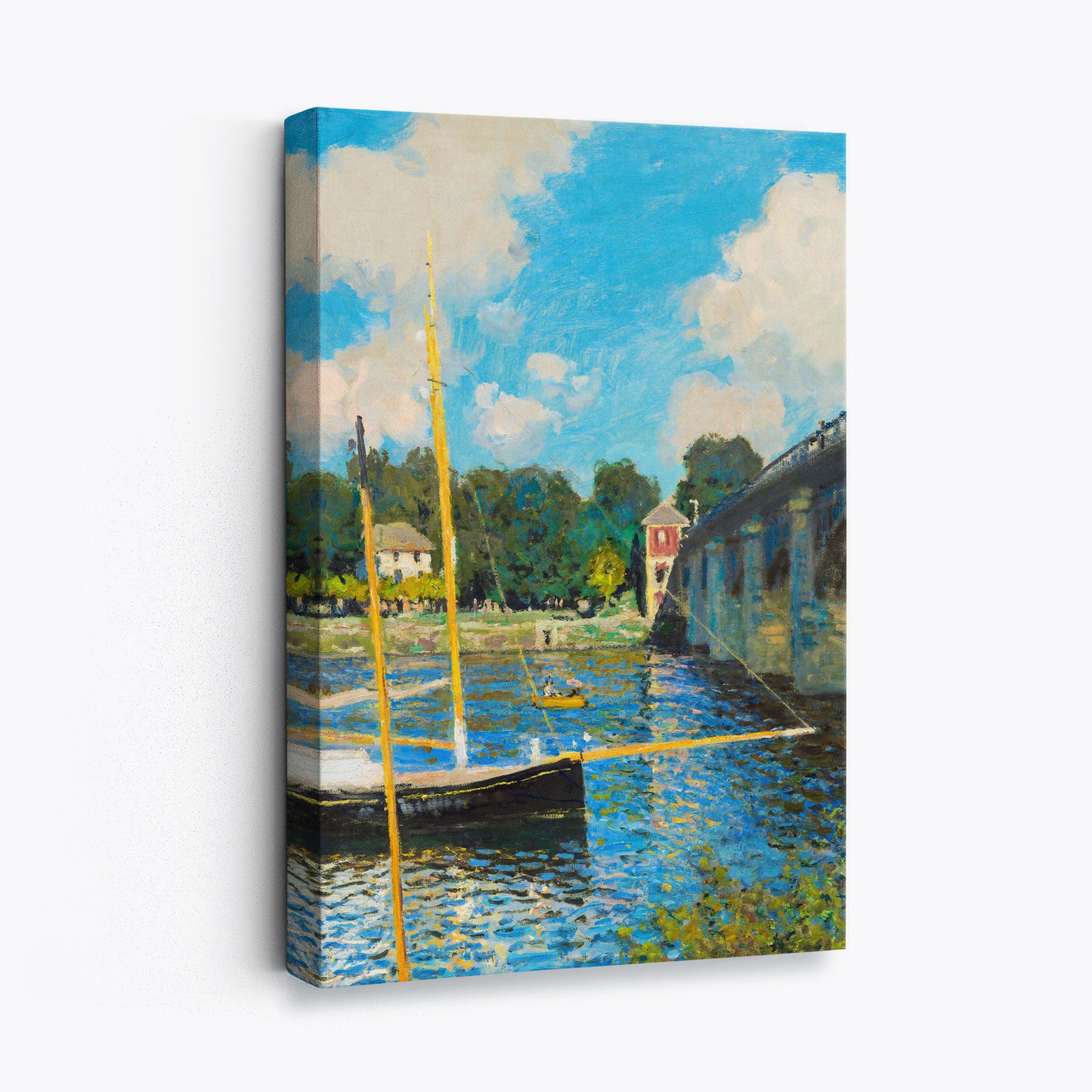 Claude Monet The Bridge at Argenteuil Canvas Art Print