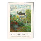 Claude Monet Artist's Garden Argenteuil Wall Art Print