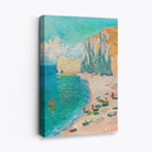 Claude Monet The Beach and the Falaise d'Amont Canvas Art Print
