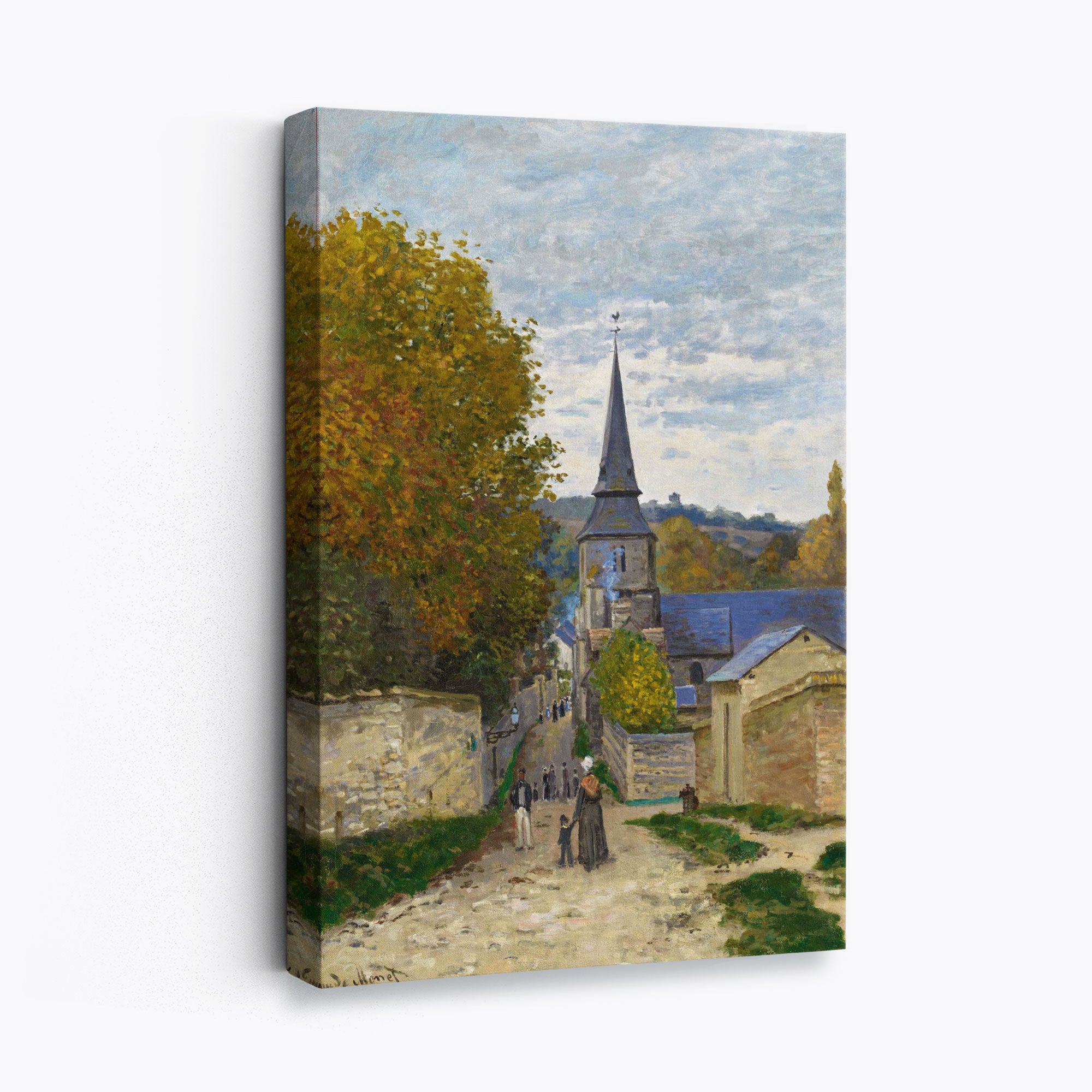 Claude Monet Street in Sainte-Adresse Canvas Art Print