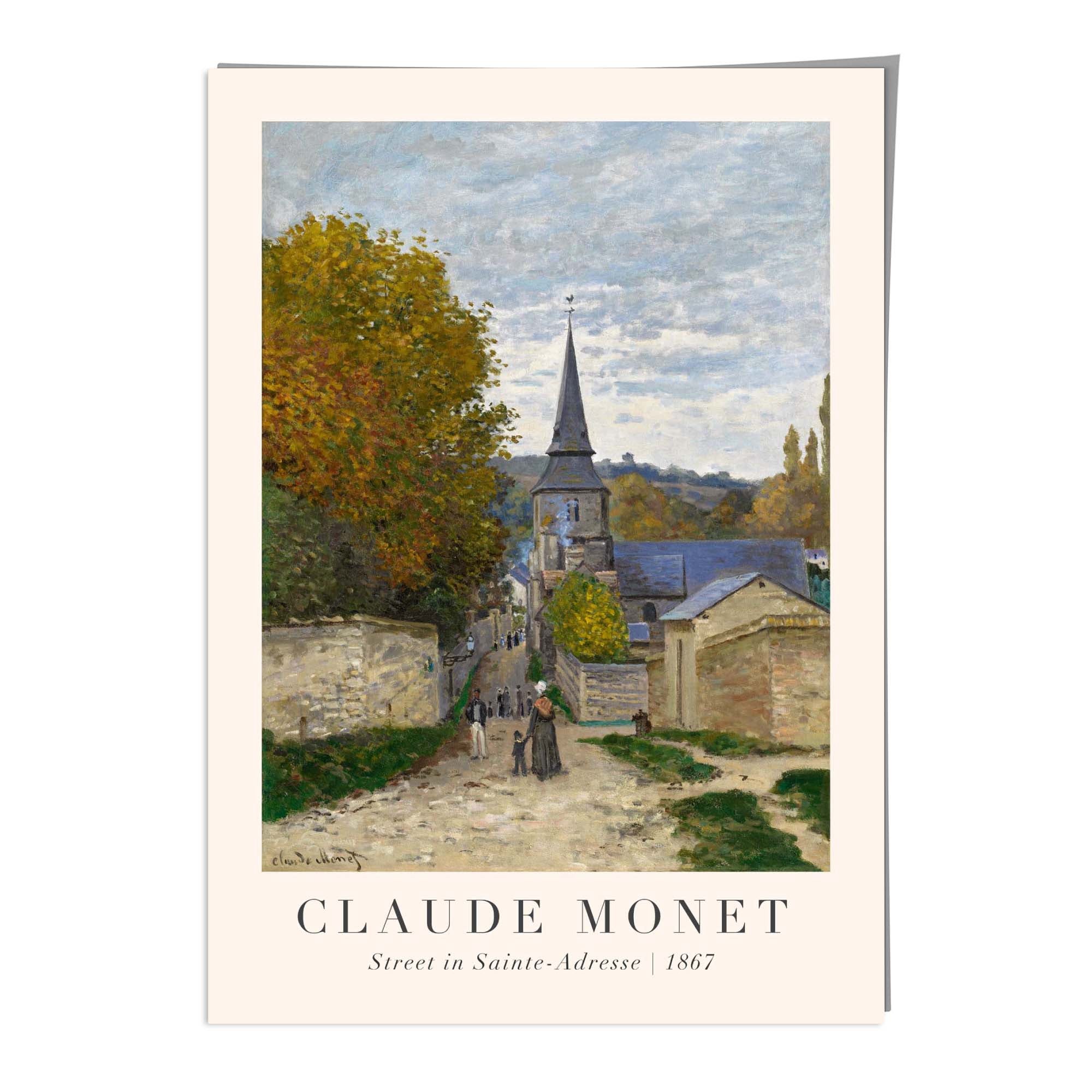 Claude Monet Street in Sainte-Adresse Wall Art Print