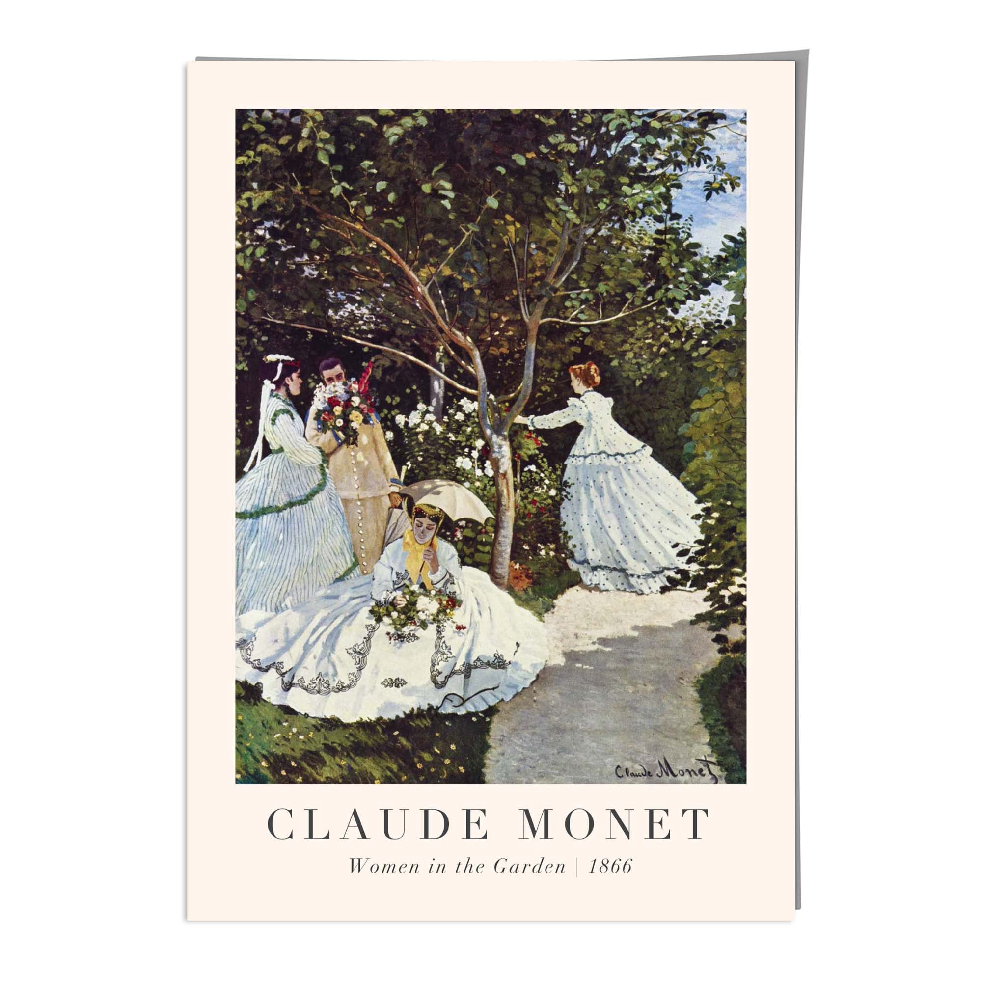 Claude Monet Women in the Garden Wall Art Print