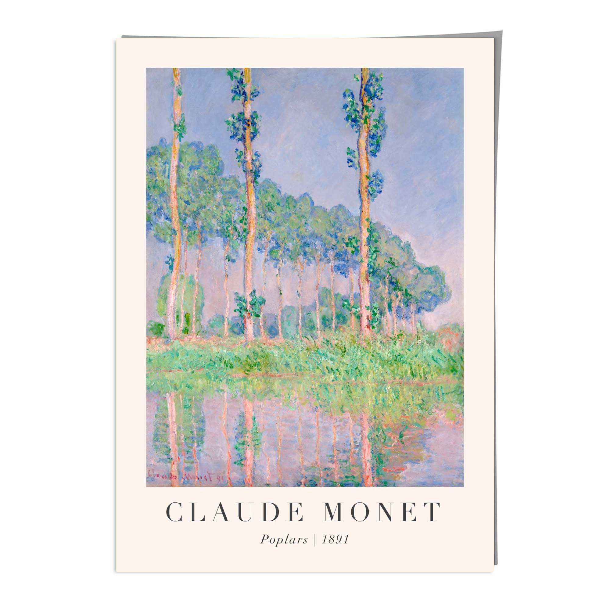 Claude Monet Poplars Wall Art Print