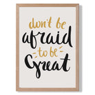 Be Great Retro Quote Art Print Wall Art Print