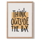 Think Outside Retro Quote Art Print Wall Art Print