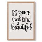 Be Beautiful Quote Art Print Wall Art Print