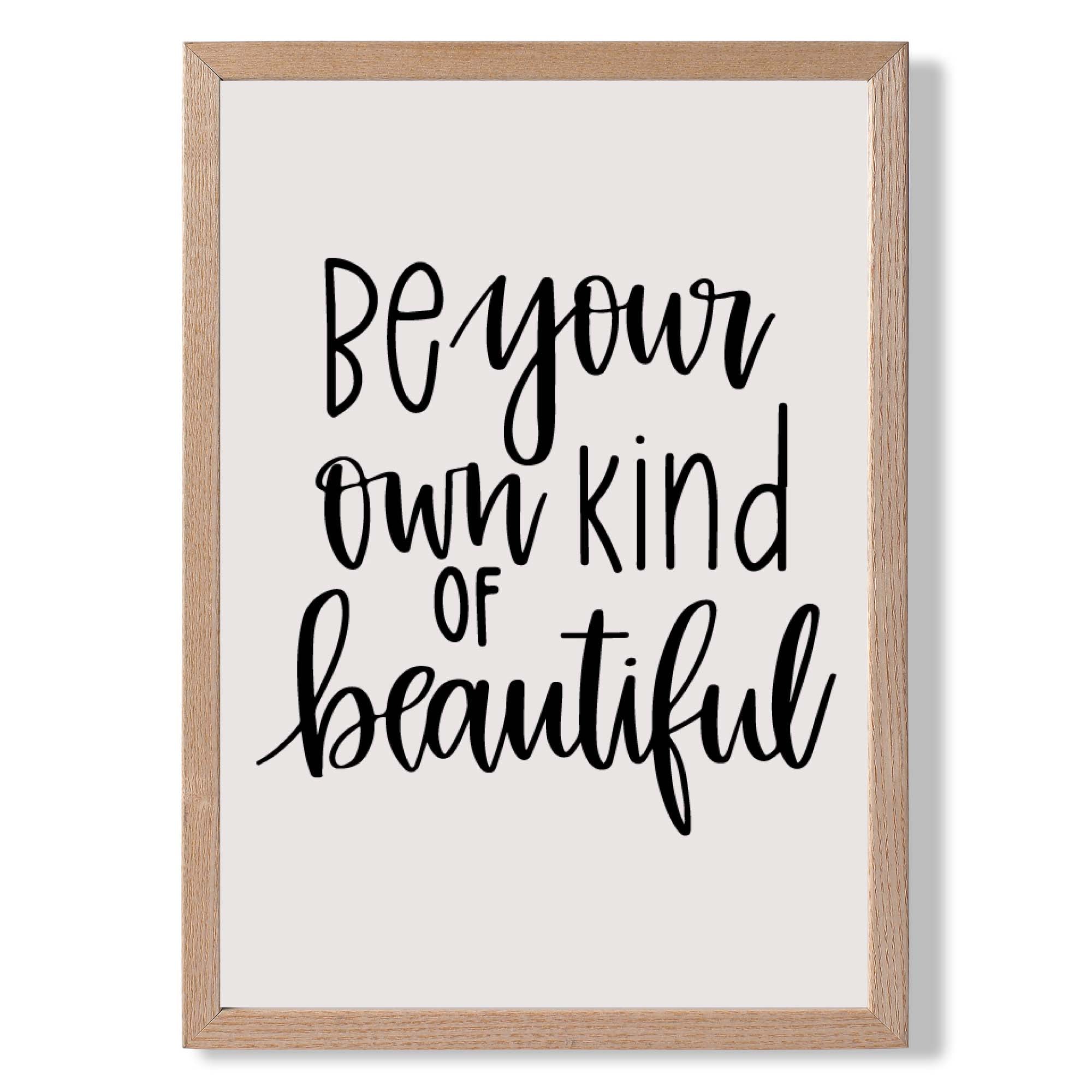 Be Beautiful Quote Art Print Wall Art Print
