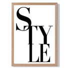 STYLE Typography Art Print Wall Art Print