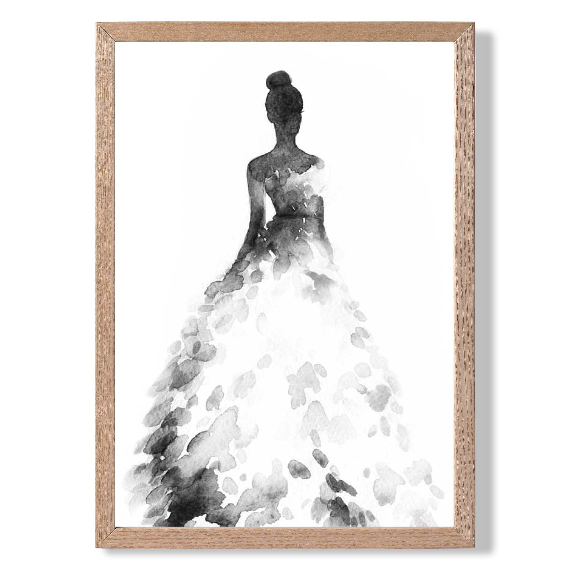 Watercolour Debutante No 1 Art Print Wall Art Print