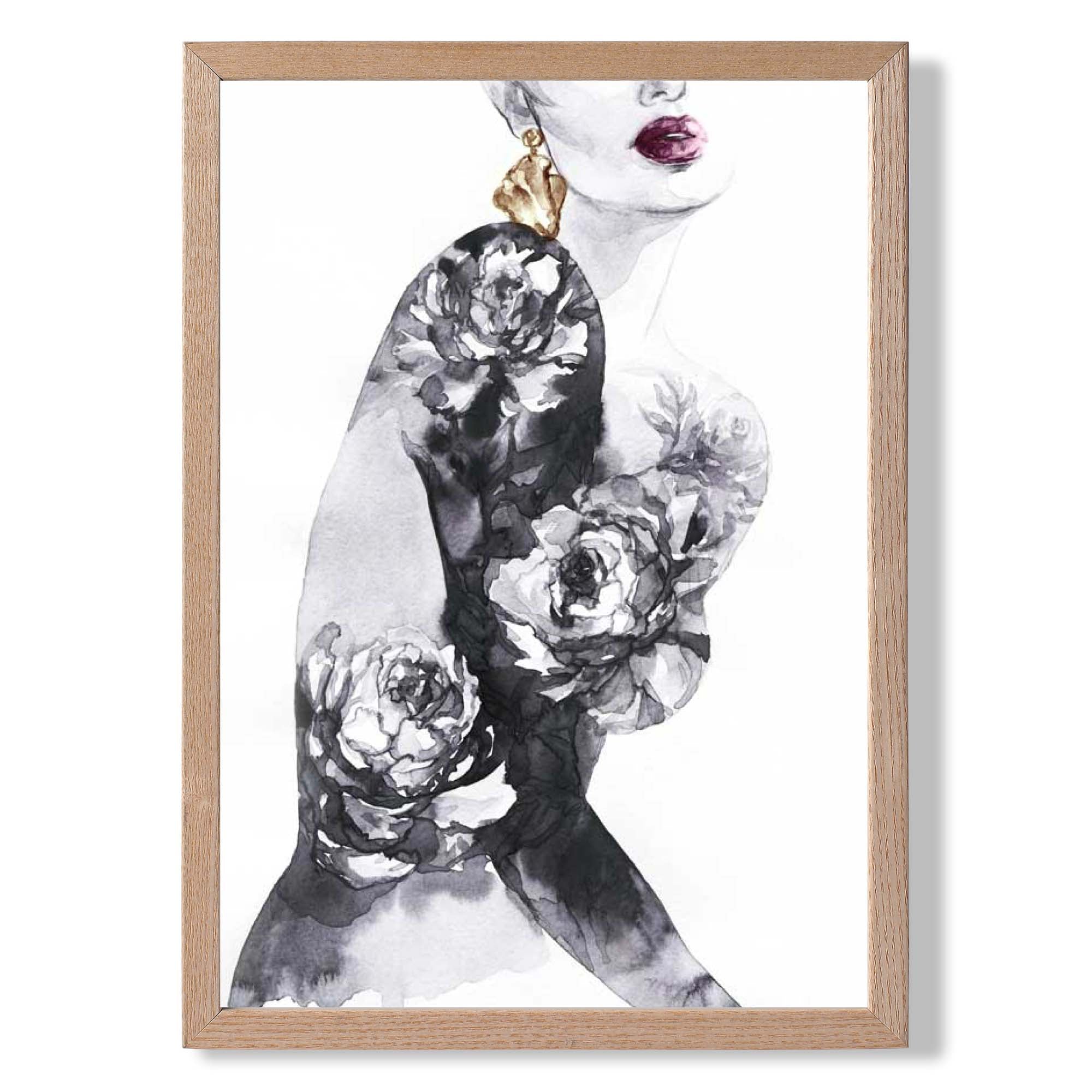 Shoulder Watercolour Art Print Wall Art Print