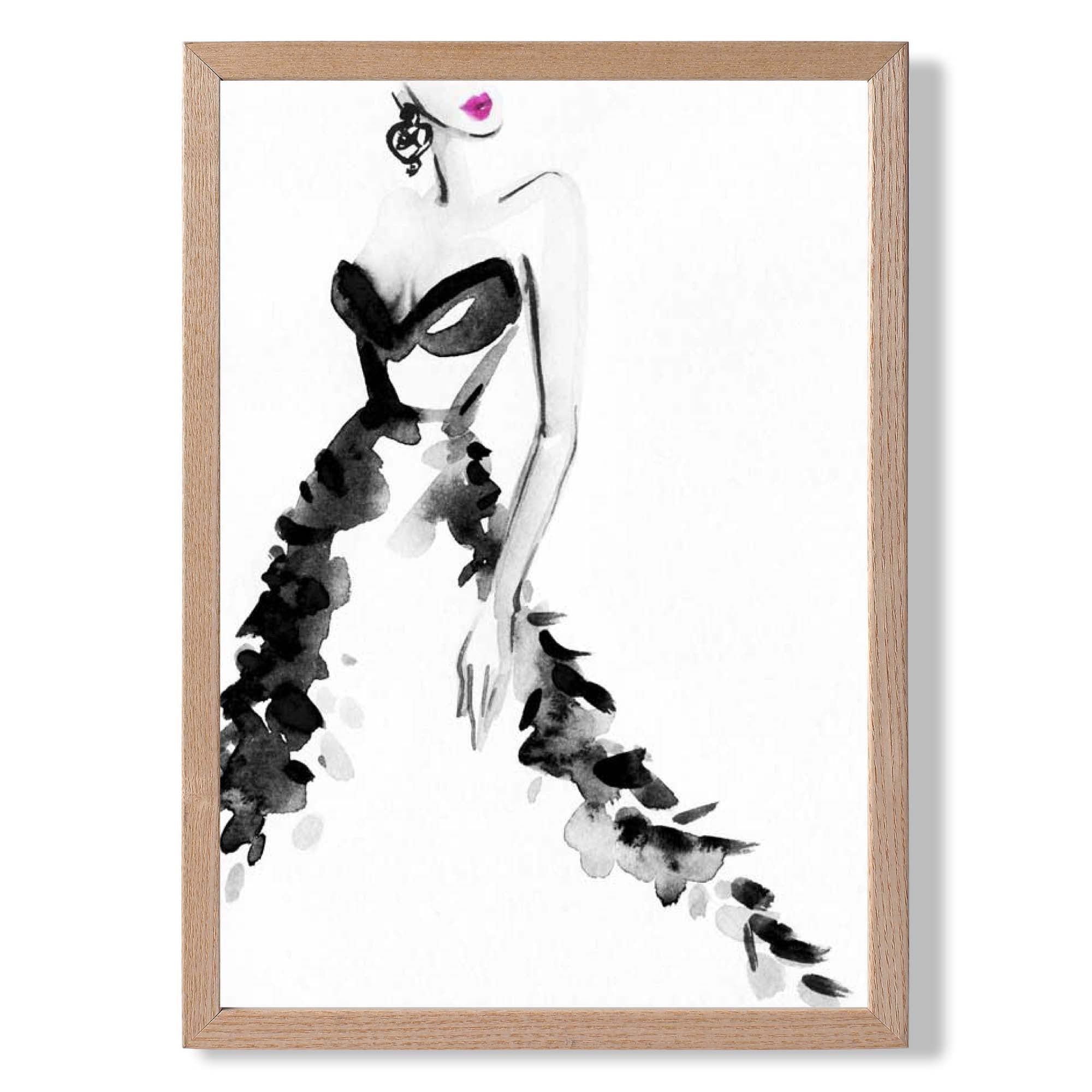 Watercolour Debutante No 2 Art Print Wall Art Print