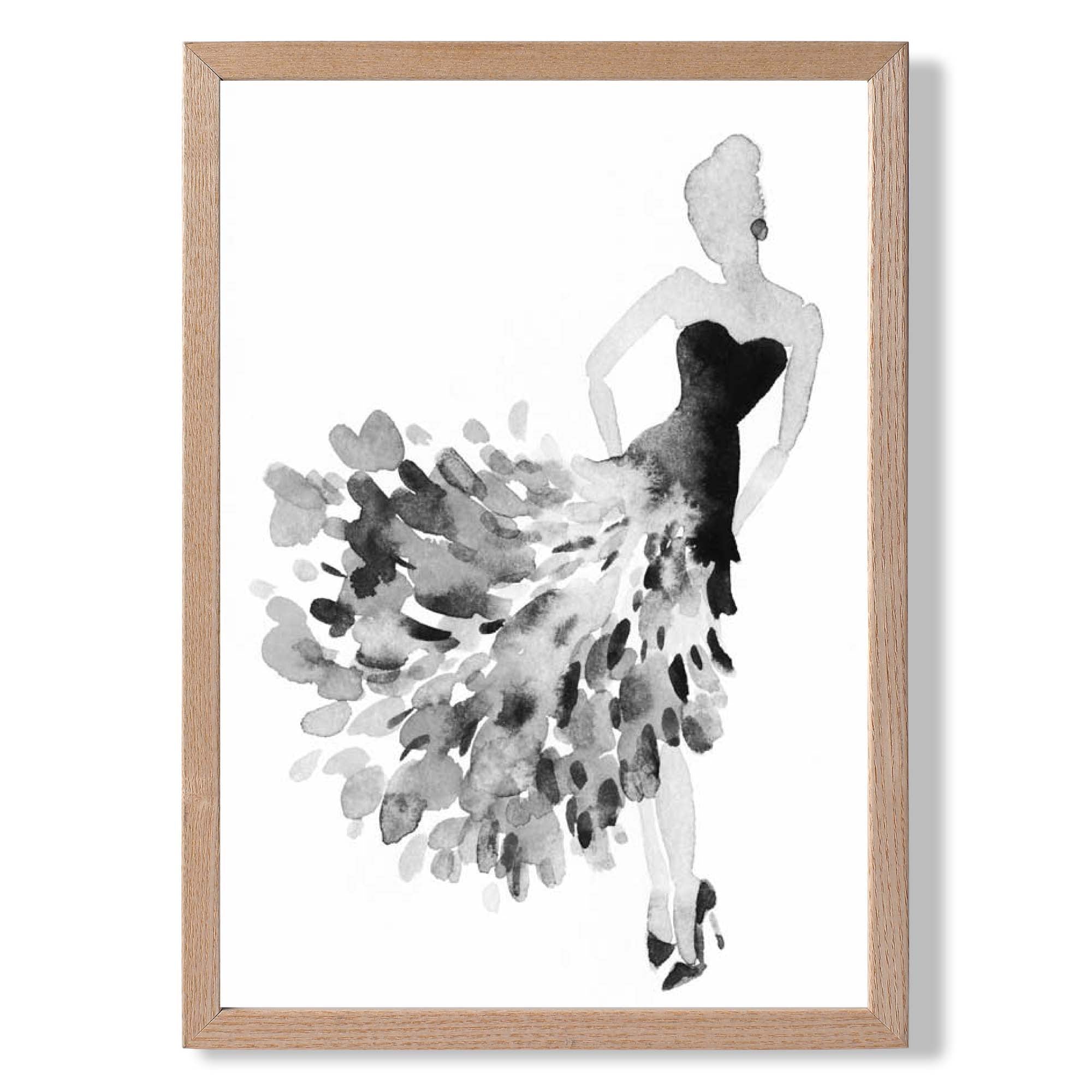 Watercolour Debutante No 3 Art Print Wall Art Print