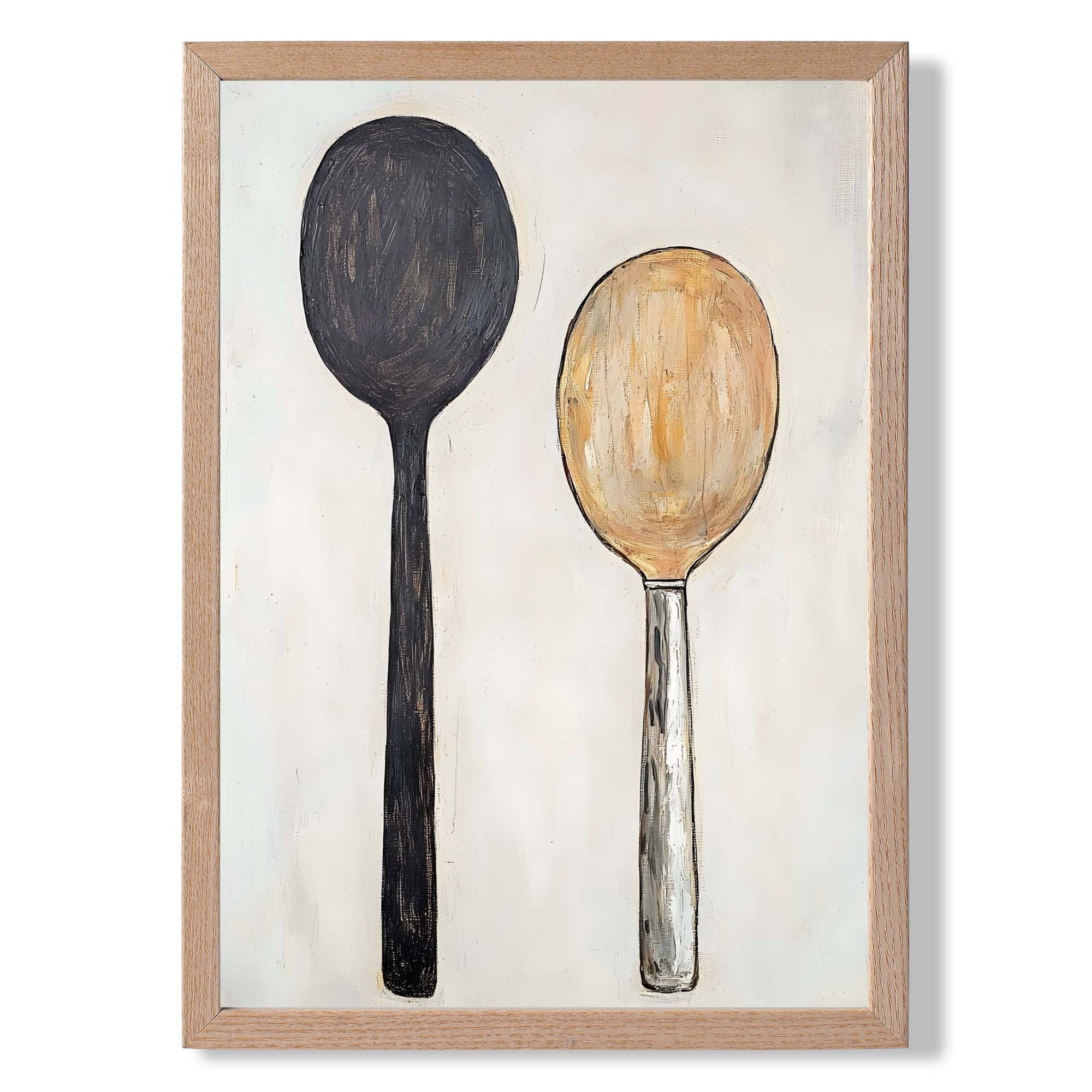 Spoons Sketch Kitchen Art Print Wall Art Print