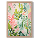 Soft Pink and Green Florals No 2 Art Print Wall Art Print