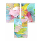 Set of 3 Abstract Bright Painted Fractal Wall Art Prints