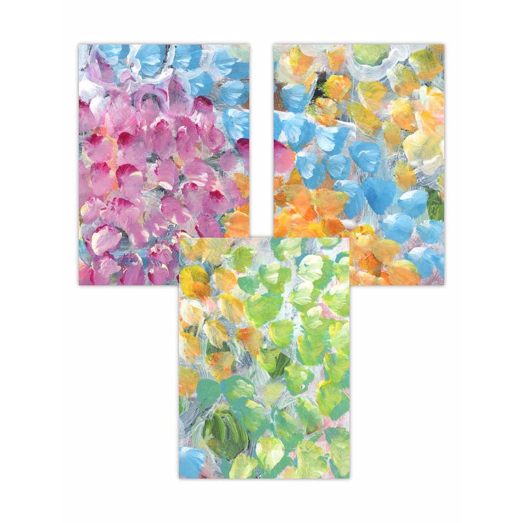 Set of 3 Abstract Tropical Summer Fruits Wall Art Prints