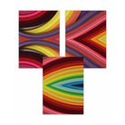 Set of 3 Abstract Colourful Geometry Wall Art Prints