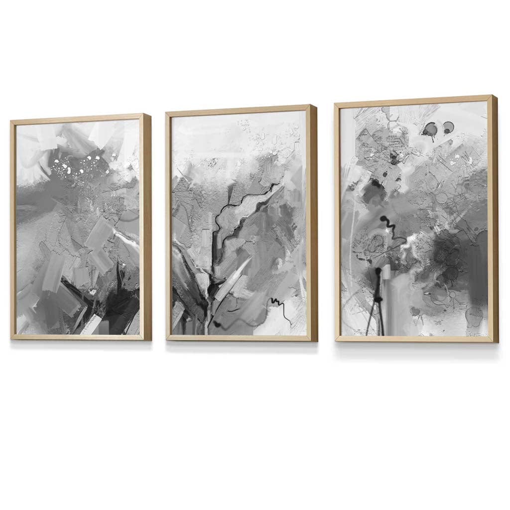 Flower Market Prints in Green, FRAMED Set of 3 with Flowers of London, Edinburgh, Dublin | Artze Wall Art UK
