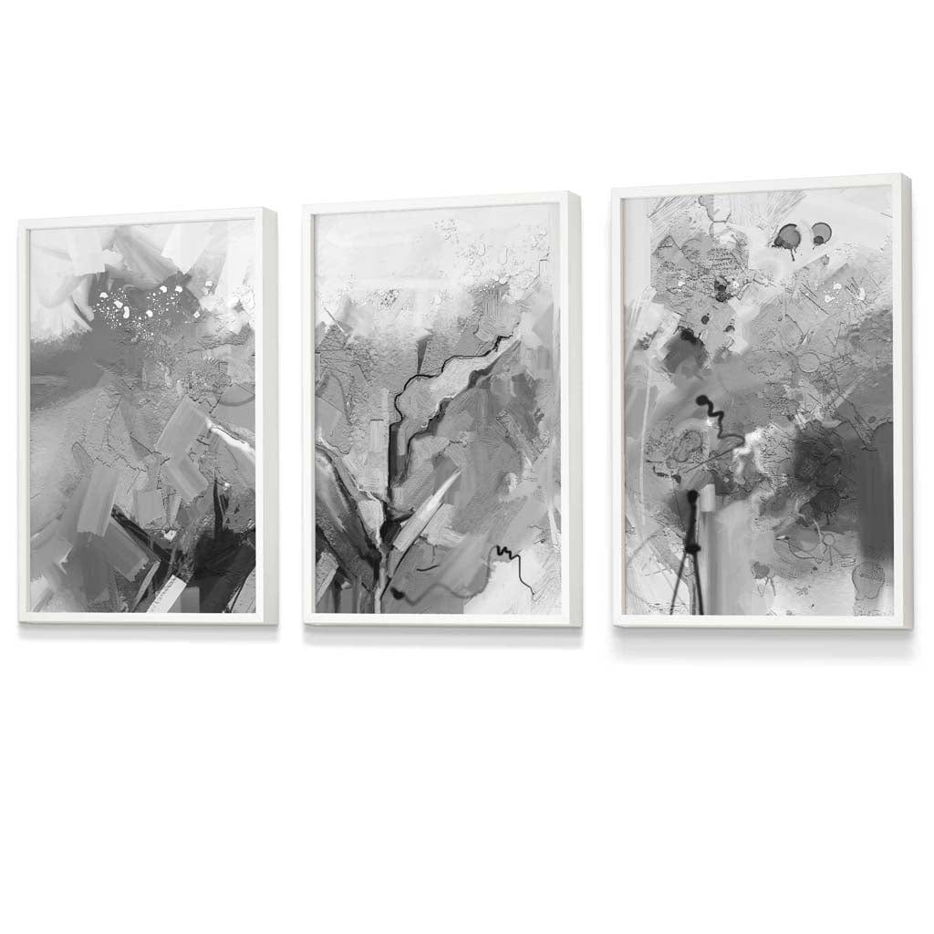 Flower Market Prints in Green, FRAMED Set of 3 with Flowers of London, Edinburgh, Dublin | Artze Wall Art UK
