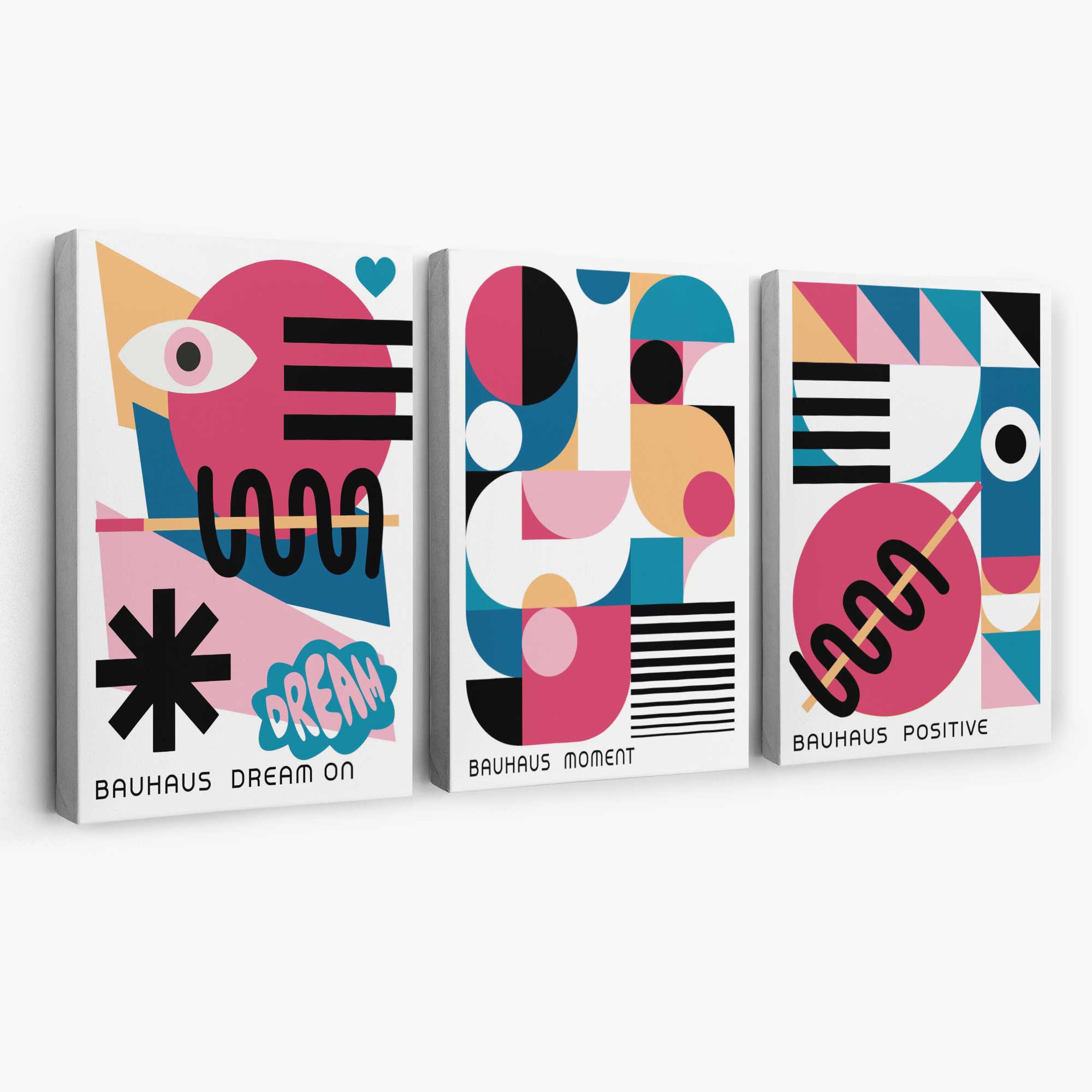 Bauhaus Positive Moments and Dreams Canvas Art Prints | Artze Wall Art