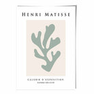 Mid Century Modern Matisse Galerie Floral Poster No 3 in Green