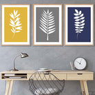 Set of 3 Tropical FERN Wall Art Prints