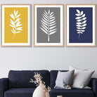 Set of 3 Tropical FERN Wall Art Prints