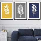 Set of 3 Tropical FERN Wall Art Prints