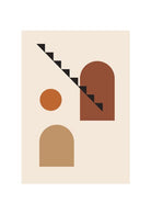 Urban in Autumn Abstract Geometric Wall Art Prints