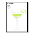 Daiquiri - Minimal Cocktail Poster