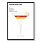 Cosmopolitan - Minimal Cocktail Poster