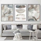 Watercolour Beige and Grey Wall Art Set of 3 Prints