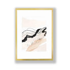 Abstract Beige and Black Landscape 01