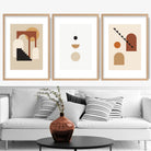 Urban in Autumn Abstract Geometric Wall Art Prints