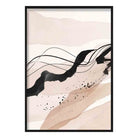 Abstract Beige and Black Landscape 01