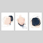 Set of 3 Abstract Winter Moods Abstract Wall Art prints