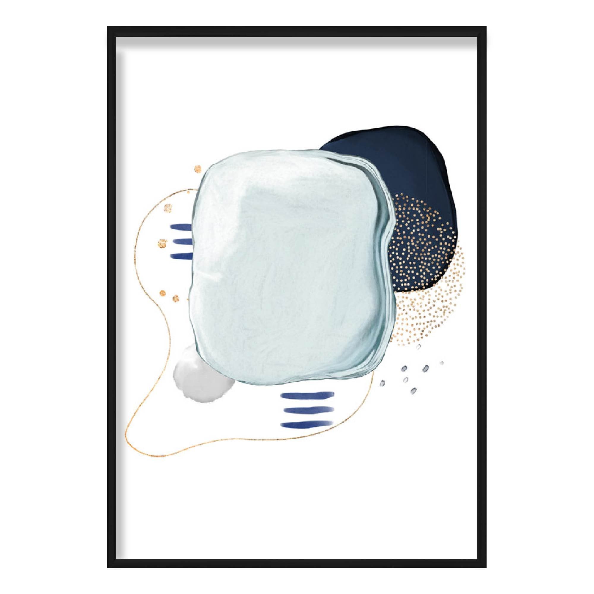 Winter Moods GLACIER Abstract Painting Print